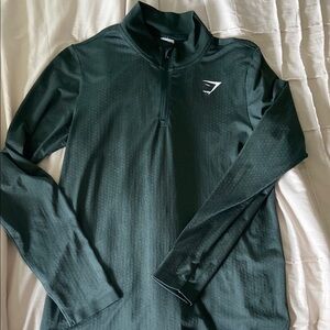 Gymshark Black Quarter-Zip Pullover